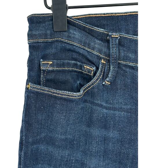 Frame Le Skinny de Jeanne Jeans Blue Dark Wash Mid Rise Casual Western Size 28 - Picture 5 of 12